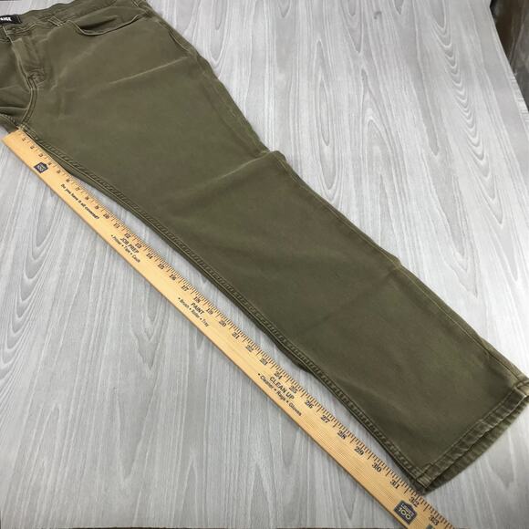 PAIGE Lennox JEANS Smokey Green Pants Men's 40 Stretch Casual - Picture 11 of 12